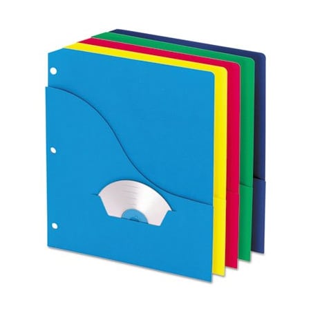 Tops Business Forms Pendaflex, POCKET PROJECT FOLDERS, 3-HOLE PUNCHED, LETTER SIZE, ASSORTED COLORS, 10PK 32900